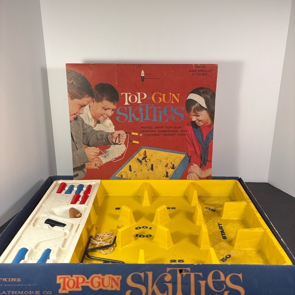 1965 Top-Gun Skittles Game Watkins Strathmore Western Publishing Vintage Toy